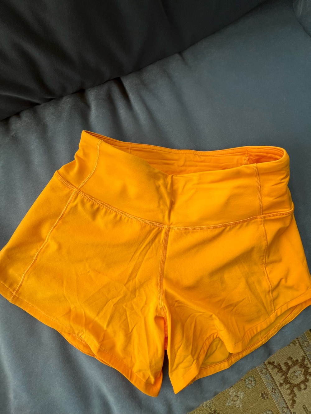lululemon athletica Orange Women's Athletic Running Shorts